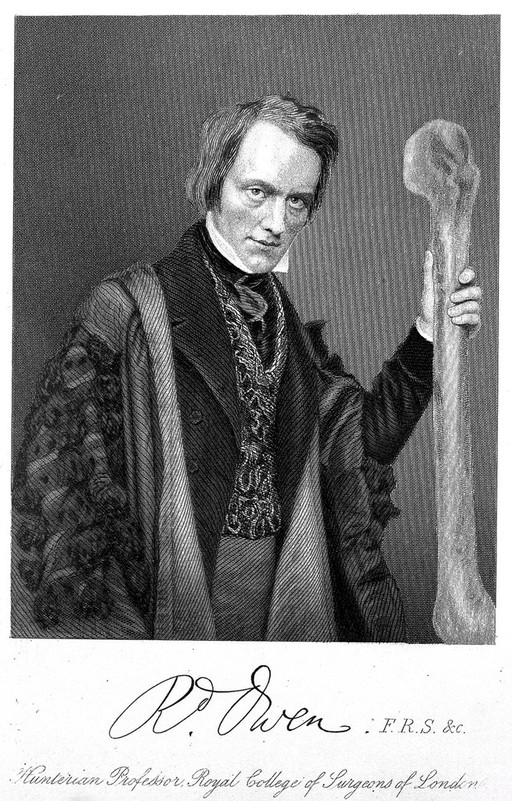 Engraving: portrait of R. Owen