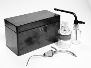 view Equipment for the application of a local ether anaesthetic.