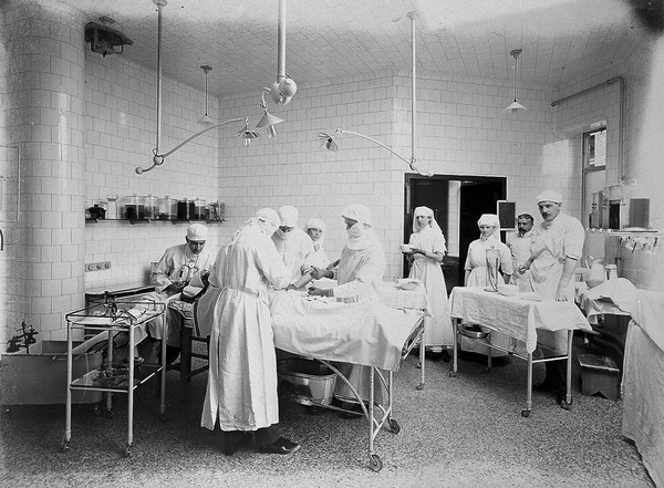 Operating theatre, Great Northern Central Hospital.