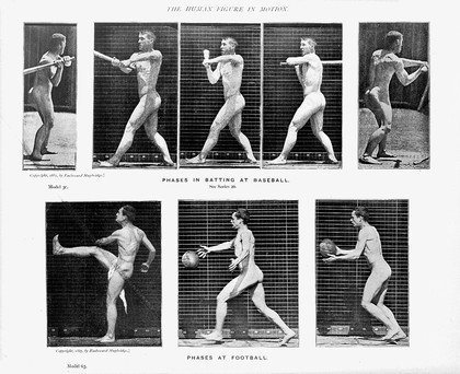 The human figure in motion : an electro-photographic investigation of consecutive phases of muscular actions / by Eadweard Muybridge.