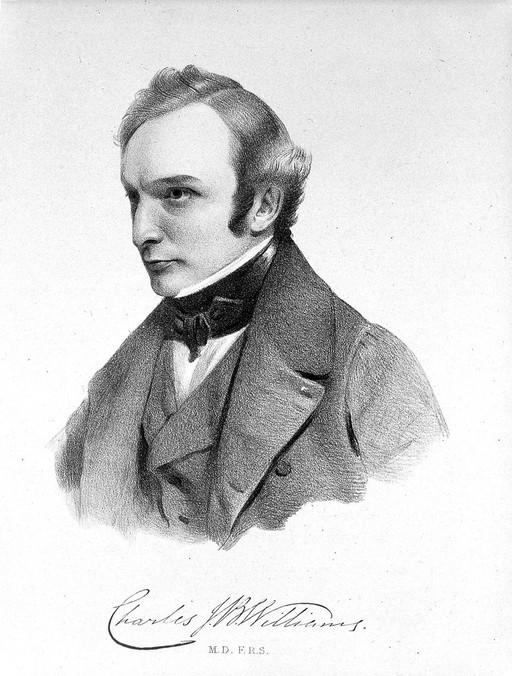 Lithograph: portrait of C.J.B. Williams