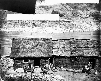 Miners dwellings, Hupeh province, China