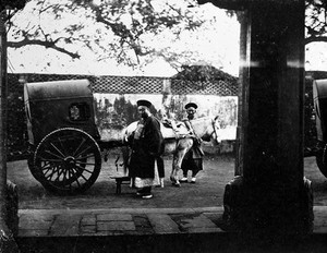 view Peking (?), mandarin's car