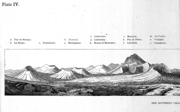 Scrope "The geology...", 1858: southern chain