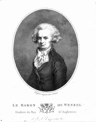 Michel Jean Baptiste de Wenzel. Stipple engraving by J. Condé, 1789, after himself.