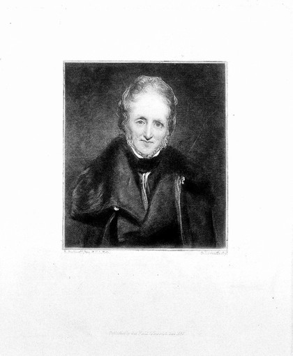 Portrait of George Field (1777-1854), by Lucas after Rothwell - platemark only