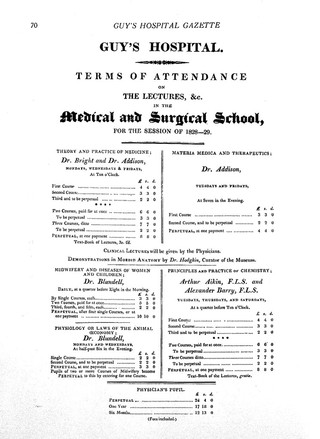 Guy's Hospital gazette. Special number, In commemoration of the bicentenary of the hospital & the centenary of the medical school, 1725-1925 / editor: Leslie George Housden ; sub-editor: Gordon Gould Cameron.