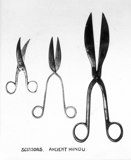 Ancient Hindu scissors.