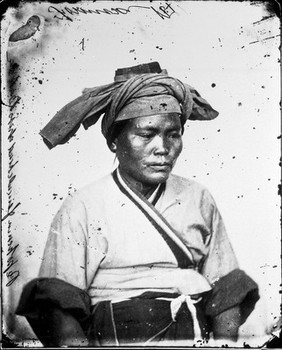 Baksa, Formosa [Taiwan]. Photograph, 1981, from a negative by John Thomson, 1871.