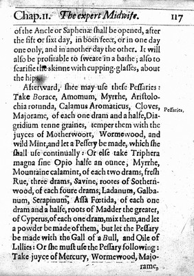 The expert midwife, or an excellent and most necessary treatise of the generation and birth of man ... Also the causes, signes, and various cures, of the most principall maladies and infirmities incident to women. Six bookes / compiled in Latine by ... James Rueff ... and now translated into English.