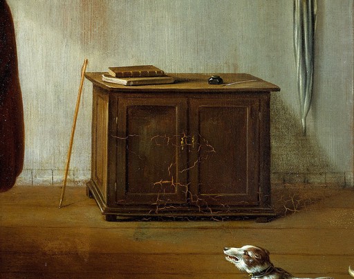 Interior of a Netherlandisch house with a dental operator