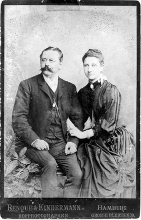 Portrait of unidentified couple.