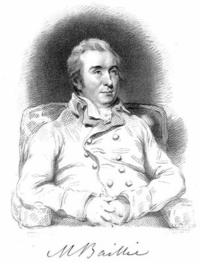 Matthew Baillie. Stipple engraving by J. Thomson after J. Hoppner.