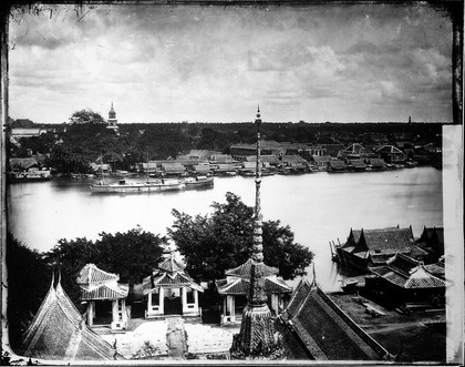 Bangkok, Siam [Thailand]. Photograph, 1981, from a negative by John Thomson, 1866.