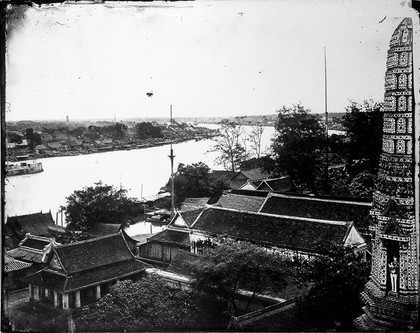 Bangkok, Siam [Thailand]. Photograph, 1981, from a negative by John Thomson, 1865.