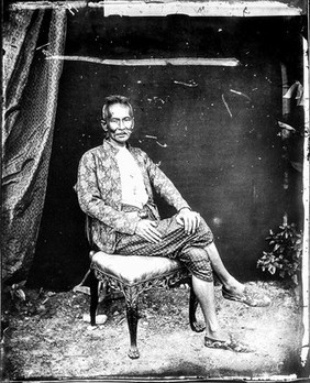 Siam [Thailand]. Photograph, 1981, from a negative by John Thomson, 1866.