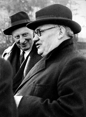 view Lord Moran and Ernest Bevin, 1940s