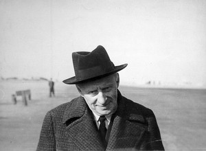 view Charles M. Wilson in desert setting, circa 1943