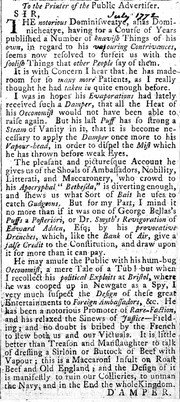 Cutting relating to Bartholomew Joseph Alexander Dominiceti