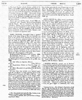 Athenae Oxonienses. An exact history of all the writers and bishops who have had their education in the University of Oxford. To which are added the Fasti, or annals of the said university / By Anthony à Wood.