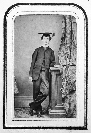 view John Hobson, portrait , as a young man