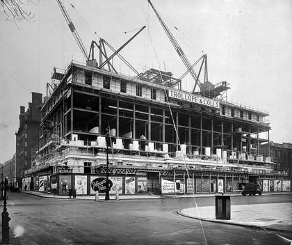 Wellcome Building, under construction, 1931.