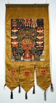 Attributes of dPal-Idan Lha-mo (Rematī) in a "rgyan tshogs" banner. Distemper painting by a Tibetan painter.