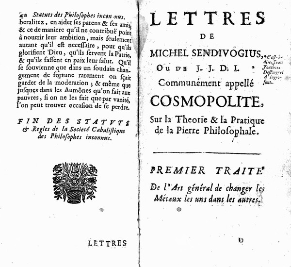 Cosmopolite ou nouvelle lumiere chimyque ... Avec un dialogue du mercure, etc / [Anon].