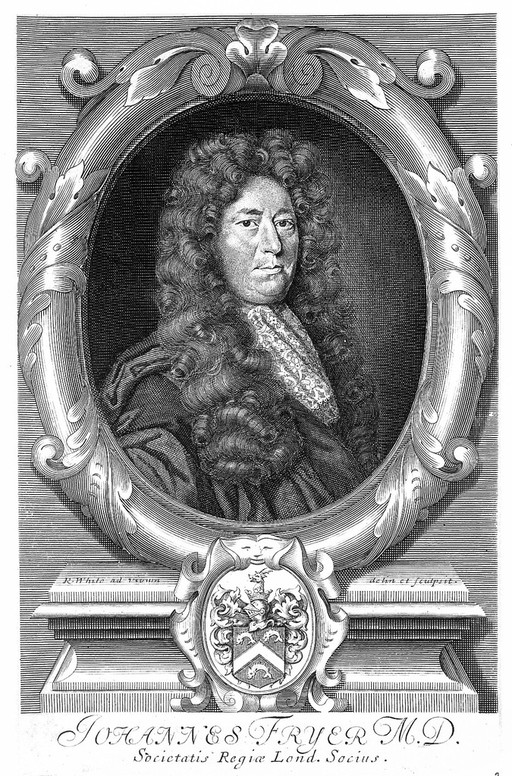 Engraving: portrait of J. Fryer in
