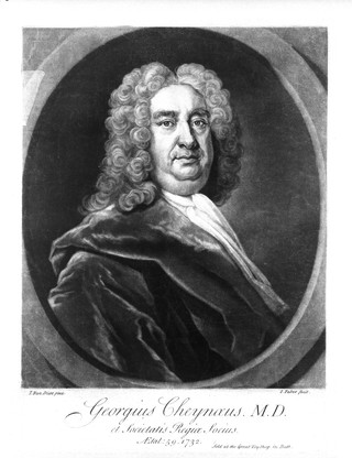 George Cheyne. Mezzotint by J. Faber, junior, 1732, after J. van Diest.