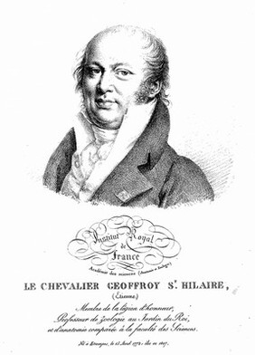 Etienne Geoffroy Saint-Hilaire. Lithograph by J. Boilly, 1821.