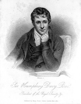 Sir Humphry Davy. Stipple engraving by J. Thomson, 1822, after H. Howard.