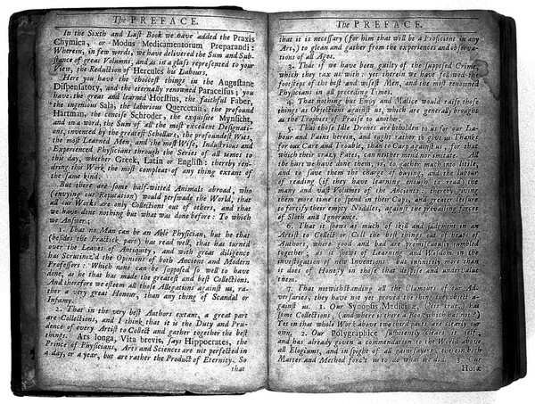 Pharmacopoeia Londinensis. Or, the new London dispensatory. In VI book. Translated into English for the publick good, and fitted to the whole art of healing. Illustrated with the preparations, virtues and uses of all simple medicaments, vegetable, animal and mineral of all the compounds both internal and external and of all the chymical preparations now in life ... / by William Salmon.