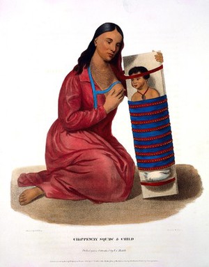 view Hall and McKenney, History of the Indian..., mother and child