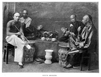 "Opium Smokers", China.