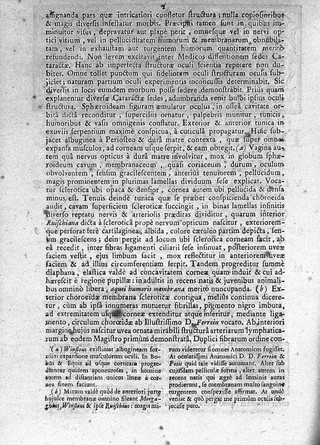 Quaestio medica chirurgica ... An sola lens crystallina cataracte sedes? / [Jean Descemet].