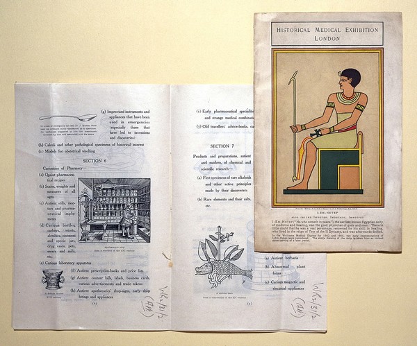 Circular: Historical Medical Exhibition; c. 1910