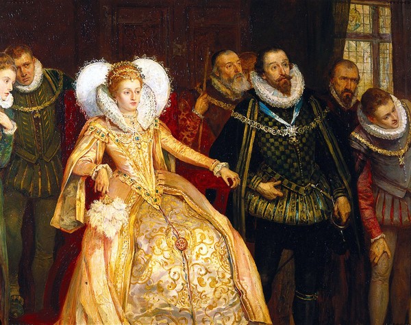 John Dee performing an experiment before Queen Elizabeth I. Oil painting by Henry Gillard Glindoni.