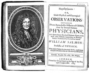 view William Salmon, Select Physical and Surgical Observations