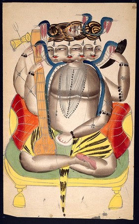 Five (?) headed Shiva