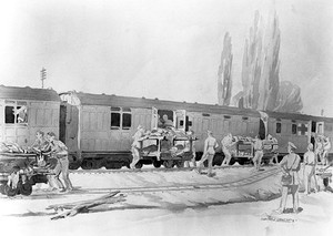 view Red Cross train, World War I