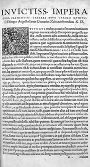 De cognoscendis et curandis morbis sermones sex, jam primum in lucem editi / Interprete Jano Cornario Zuiccaniensi. Quae in singulis sermonibus continentur in principio cujusque habetur. De ponderibus et mensuris, ex Paulo Aegineta, eodem interprete.