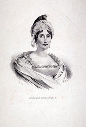 view Maria-Laetizia Ramolino Bonaparte, Madame Mère (ca. 1750-1836) Lithograph by L. Dupré.