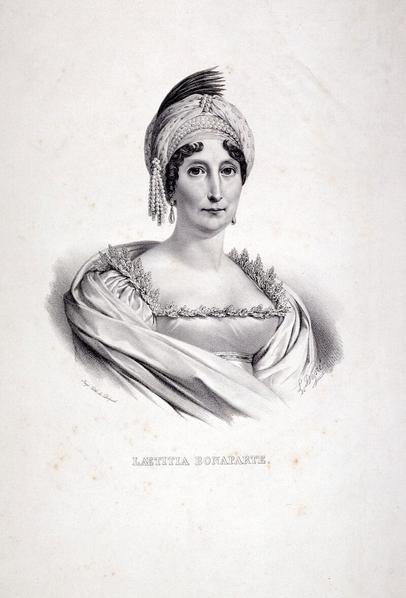 Maria-Laetizia Ramolino Bonaparte, Madame Mère (ca. 1750-1836) Lithograph by L. Dupré., [1832], by Louis Dupré