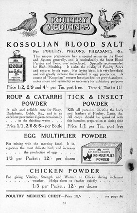 Kossolian blood salt for poultry...