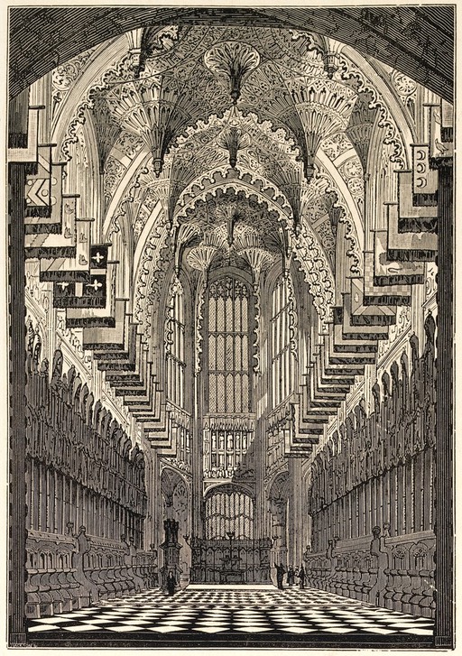 Westminster Abbey: interior of Henry VII's Chapel after a drawing by Smallwood