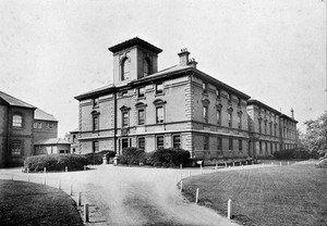view Royal Portsmouth Hospital: exterior. Photograph, 1902.