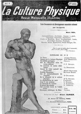 La Culture Physique, 1904, front cover