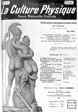 view La Culture Physique, 1904, front cover