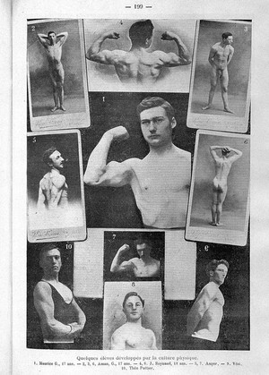 view La Culture Physique, various poses.